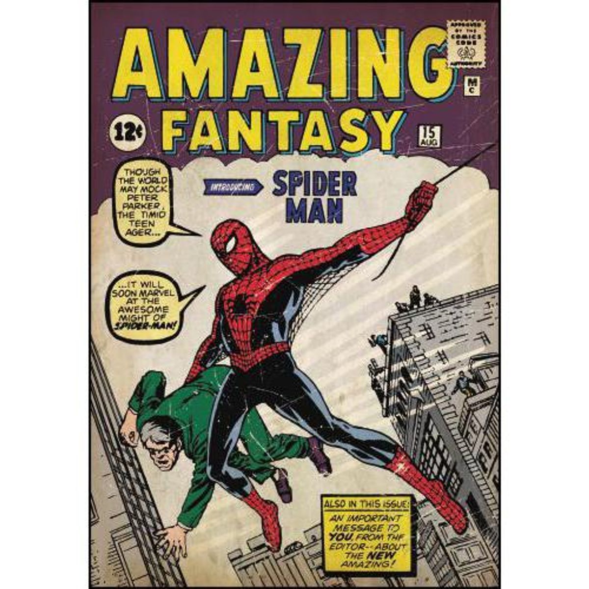 Autocollant mural spider-man de marvel