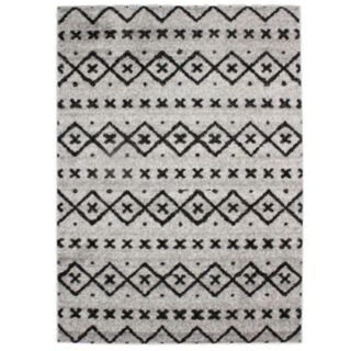 Tapis Florence Sueden Ethnique gris noir 133x190cm