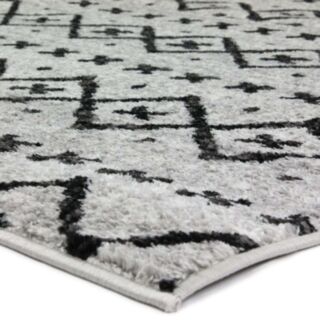 Tapis Florence Sueden Ethnique gris noir