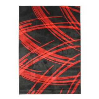 JOY DE LUXE Tapis (133x190cm) rouge et noir