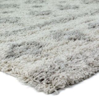 Tapis shaggy ethnique écru Luxus Beni Style Lines