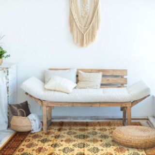 Tapis Shirvan 140x180cm marron clair