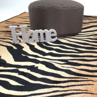 Tapis Massai Tigre 200x140cm marron - photo ambiance