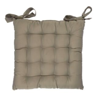 Galette de chaise William 38x38x6cm taupe